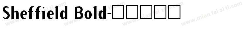 Sheffield Bold字体转换